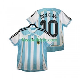 Fußballtrikots Argentinien RIQUELME 10 2006 Retro Heim Trikotsatz